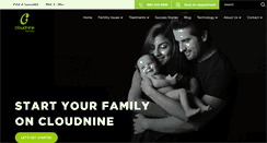 Desktop Screenshot of cloudninefertility.com
